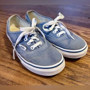 Vans Blue Canvas Low-Top Sneakers